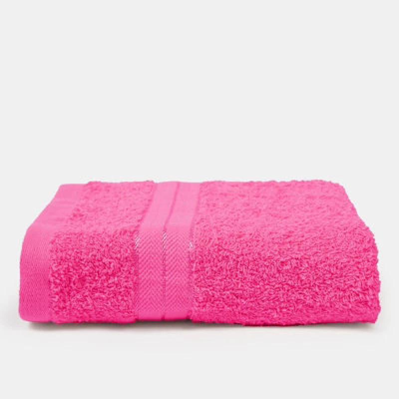 Image of OHS OHS Luxury Hand Towel 100% Cotton Bathroom in Pink Pink Hand Towel Unisex 5027434214242