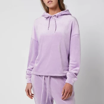 Image of UGG Womens Belden Velvet Hoodie - Purple Lake - L