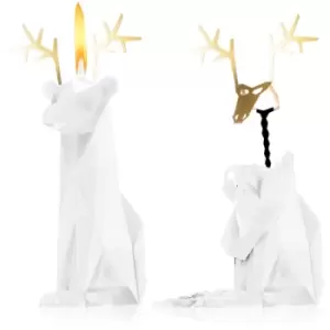 Image of 54 Celsius PyroPet DYRI (Reindeer) decorative candle White 22 cm