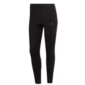 Image of adidas Shiny Running 7/8 Tights Womens - Black