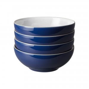 Image of Elements Dark Blue 4Pc Cereal Bowl Set