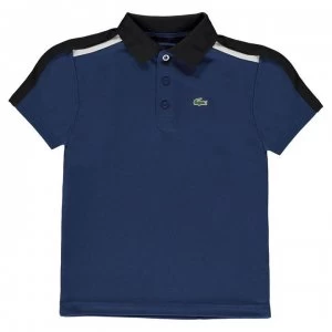 Image of Lacoste Lacoste Stripe Polo Junior Boys - Blue FZ3
