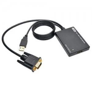 Image of Tripp Lite VGA to HDMI Converter Adapter with Audio and USB Power 1080