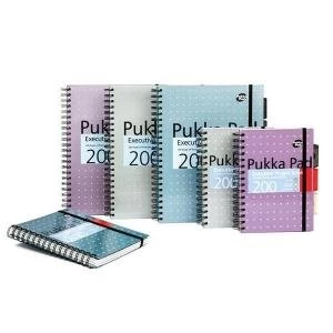 Image of Bundle Pukka Pad A5 Executive Project Book Metallic Pack of of 3 x 2