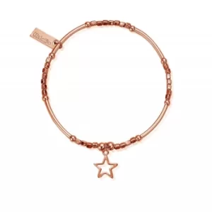 Image of ChloBo RBMNC1066 Women's Mini Noodle Cube Open Star Bracelet