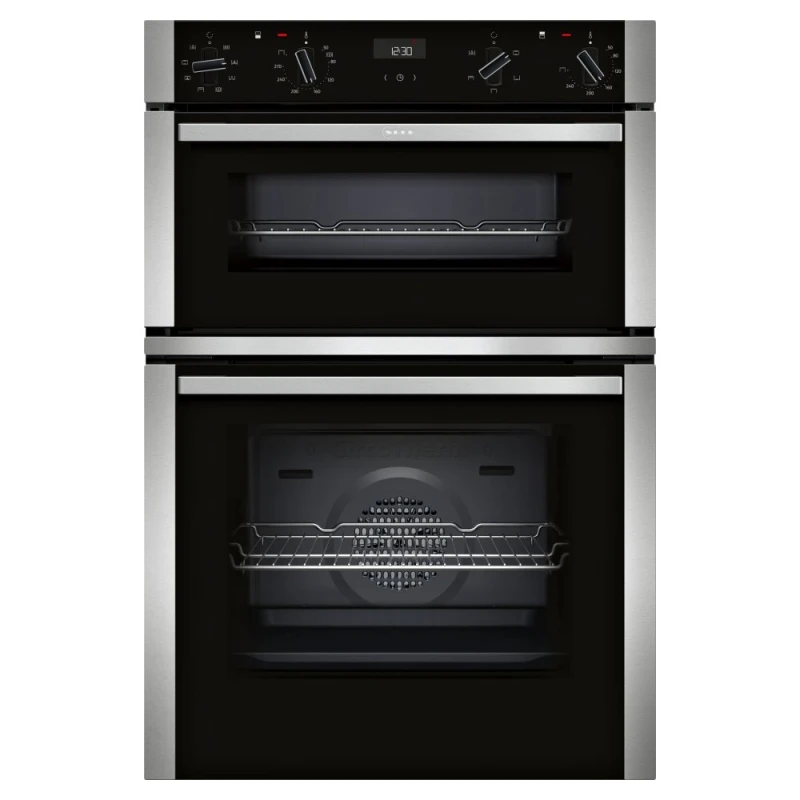 Image of NEFF N50 U1ACE2AN3B Built In Electric Double Oven - Stainless Steel - A/B Rated