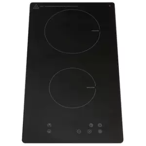 Image of Montpellier INT31NT 13A 30cm 2 Zone Induction Domino Hob in Black Plug