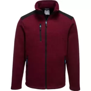 Image of Portwest KX3 Mens Performance Fleece Jacket Red Marl XL