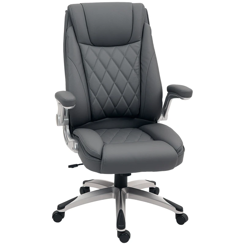 Image of VINSETTO High Back Executive Office Chair Home Swivel Dark Grey Dark Grey