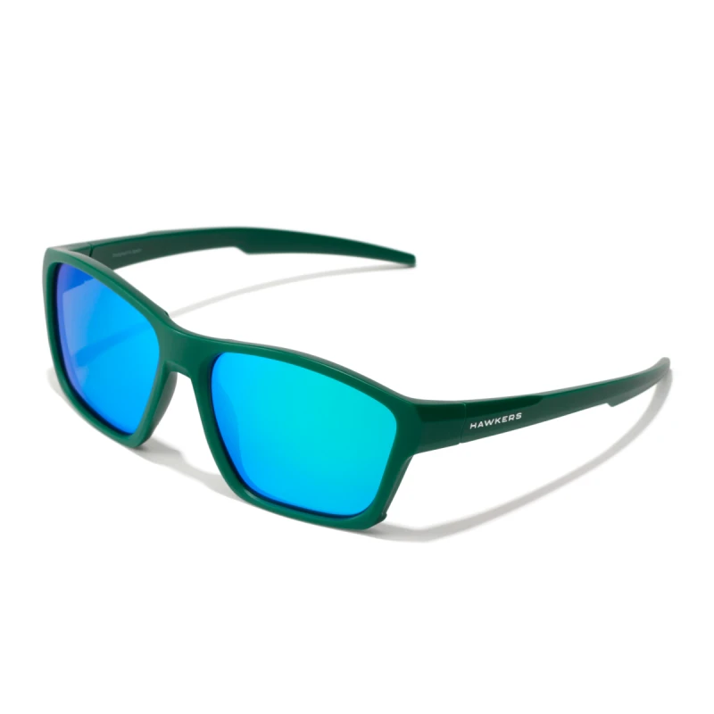 Image of Sunglasses Hawkers Shark - Polarized Teal Blue Chrome
