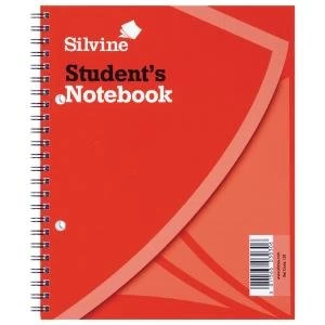 Image of Silvine Ruled Student Notebook 229x178mm 120 Pages Pack of 12 139
