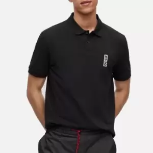 Image of HUGO Mens Darakorum Polo Shirt - Black - S