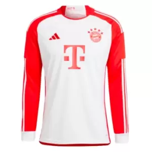Image of 2023-2024 Bayern Munich Long Sleeve Home Shirt (Kids)