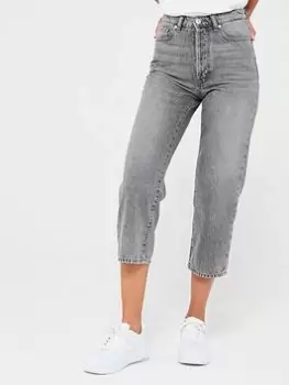 Image of HUGO 933 Wide Leg Jean - Grey, Size 28, Inside Leg 32, Women