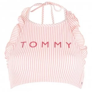 Image of Tommy Bodywear Crop Halter Top - 621 SEERSCKR