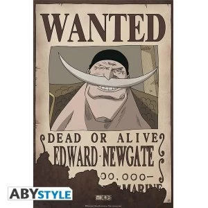 Image of One Piece - Wanted Edward Newgate Small Poster