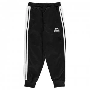 Image of Lonsdale Tracksuit Pants Junior Boys - Black/White