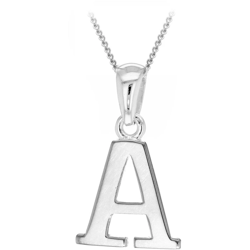 Image of Be You Silver Initial Necklace Sterling Silver female A