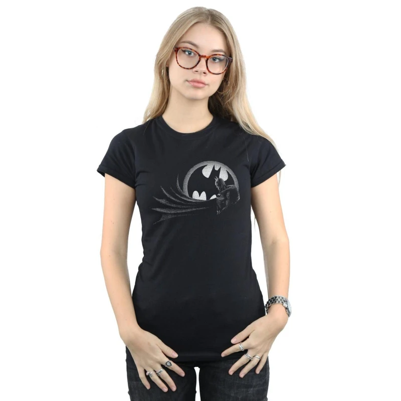 Image of DC Comics Batman Spot Cotton T-Shirt Black female