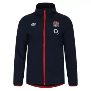Image of Umbro England Rugby Shower Jacket 2023 2024 Adults - Blue