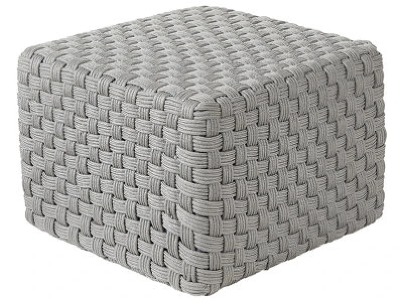 Image of Beliani Pouffe Nalli Synthetic Material Grey