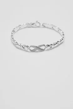 Image of Sterling Silver 925 Infinity Kiss Bracelet