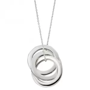 Image of Triple Interlinked Circles Necklace N4454