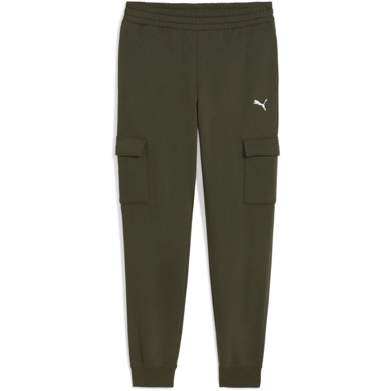 Image of Puma Small Logo Fleece Cargo Pants Olive male S
