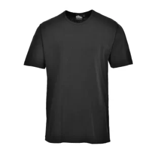 Image of Portwest Thermal Short Sleeve T Shirt Black 3XL