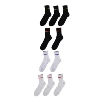 Image of Donnay 10 Pack Quarter Socks Mens - Bright Asst