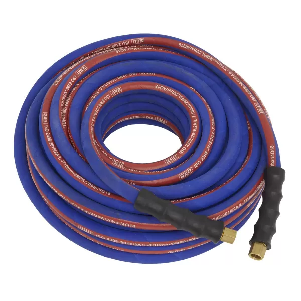 Image of Sealey AH20R Air Hose 20mtr x Ø8mm with 1/4BSP Unions Extra Heavy-Duty