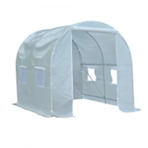 Image of OutSunny Greenhouse White Water proof Outdoors 1550 mm x 380 mm x 120 mm