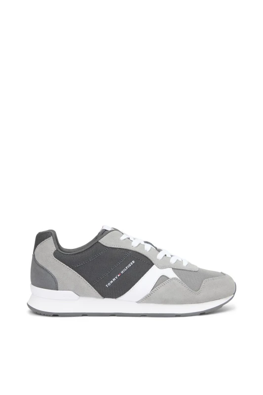 Image of Tommy Hilfiger Mens Runner Icon Mix Grey Size: 44 Grey Male 44