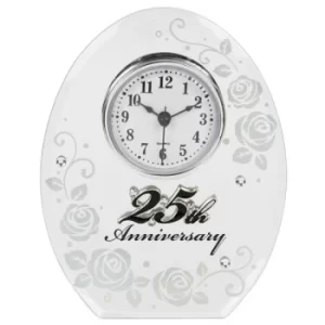 Image of Mirror Anniversary Clock 25th