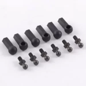 Image of Fastrax Ball Cups (6) Black W/Ball Studs