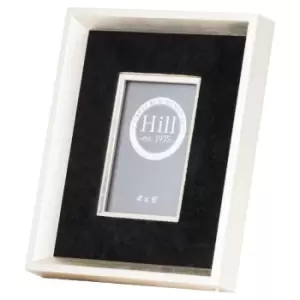 Image of Antiqued Pewter Deep Framed Black Velvet 4X6 Photo Frame