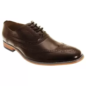 Image of Goor Mens 5 Eyelet Brogue Oxford Shoes (7 UK) (Brown)