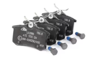 Image of ATE Brake pad set VW,AUDI,SKODA 13.0470-2886.2 1J0698451K,8E0698451L,1J0698451K