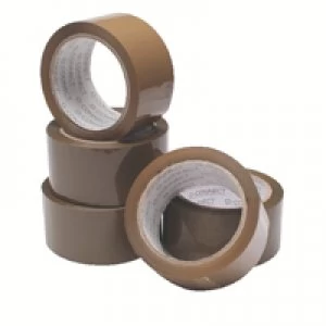 Image of Nice Price Buff Packaging Tape 50 mmx66m Pack of 6 WX27010