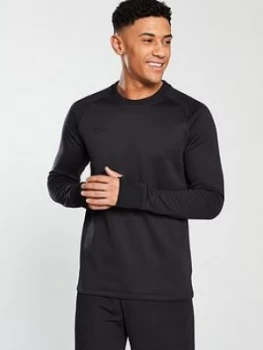 Image of Nike Academy Therma Crew Top Black Size M Men