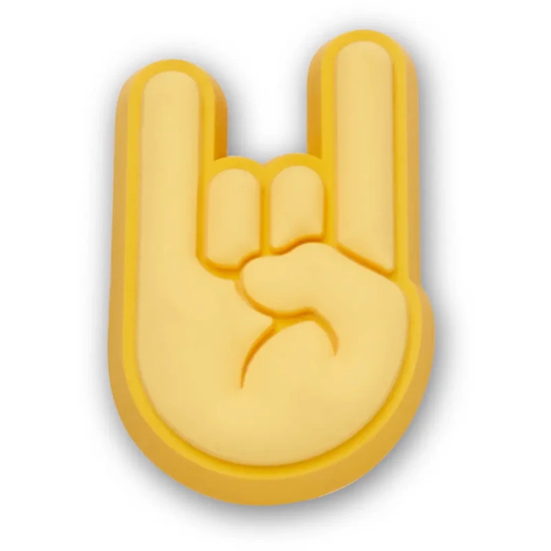 Image of Crocs Jibbitz Crocs Rock On Hands Jaune Unisex TU