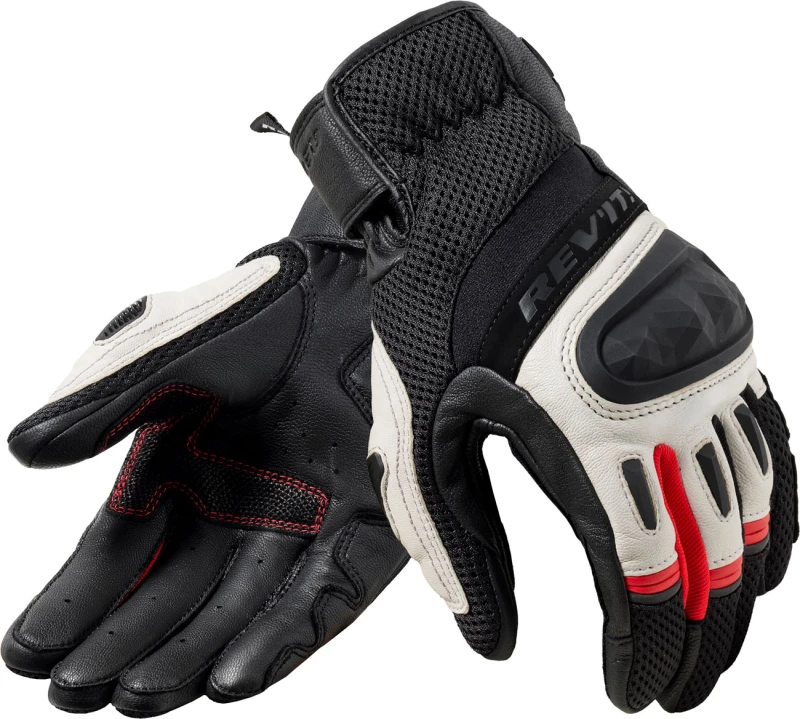 Image of REV'IT! Dirt 4 Gloves Black Red Size S
