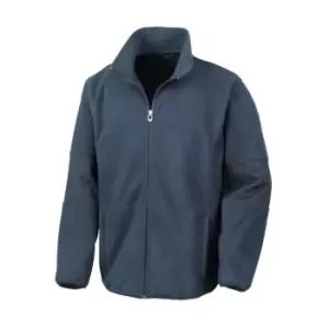 Image of Result Mens Osaka TECH Performance Combined Pile Softshell Waterproof Windproof Jacket (S) (Navy Blue)