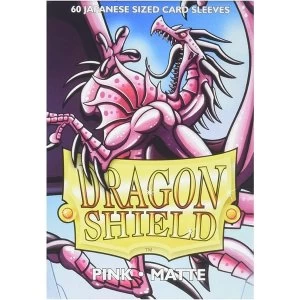 Image of Dragon Shield Matte Pink Japanese Size Card Sleeves - 60 Sleeves