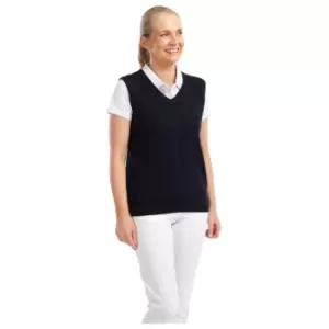Image of Footjoy Wool V Neck Vest Ladies - Blue