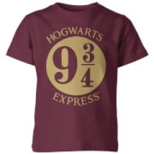 Image of Harry Potter Platform Burgundy Kid's T-Shirt - 7-8 Years - Burgundy