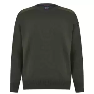 Image of Paul And Shark Marine V Neck Sweater - Green