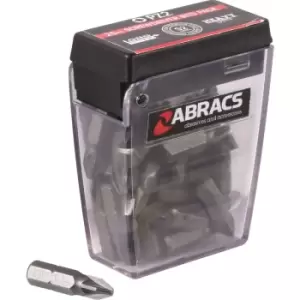 Image of Abracs S2 Screwdriver Bits PZ2 (25 Pack) Steel