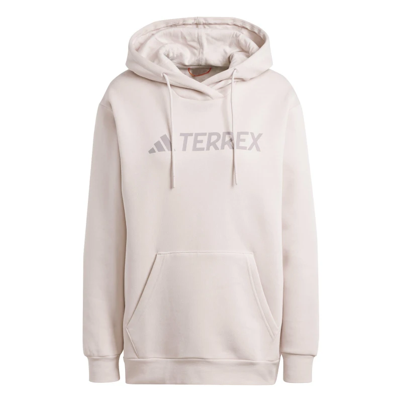Image of adidas Terrex Multi Large Logo Hoodie Womens - Pink Pink M