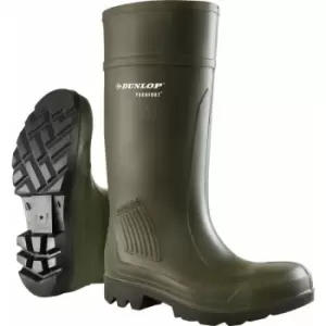 Image of Dunlop D460933 Purofort PRO Non-Safety / Mens Boots / Plain Rubber Wellingtons (37 EUR) (Green) - Green